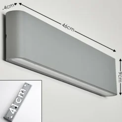 Applique murale d'extérieur Tinglev LED Gris, 2 lumières
