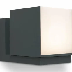 Applique murale d'extérieur Lutec Cuba LED Anthracite, 1 lumière