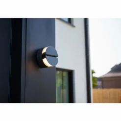 Applique murale d'extérieur Lutec Eklips LED Anthracite, 2 lumières