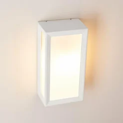 Applique murale d'extérieur Montreux LED Aluminium, Blanc, 1 lumière