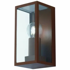 Applique murale d'extérieur Lutec Mondrian Bronze, 1 lumière
