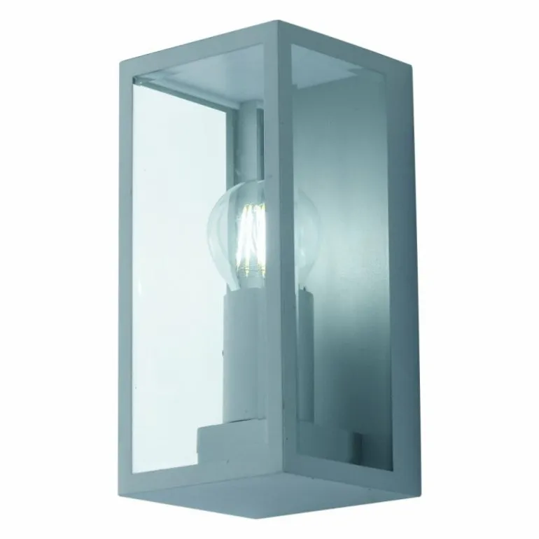 Applique murale d'extérieur Lutec Mondrian Argenté, 1 lumière