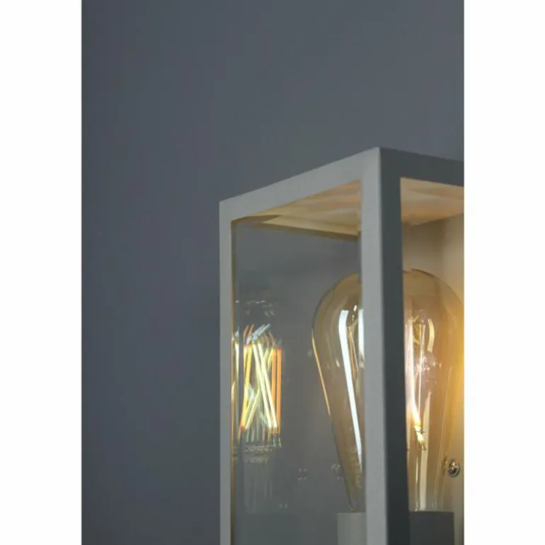 Applique murale d'extérieur Lutec Mondrian Argenté, 1 lumière