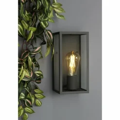 Applique murale d'extérieur Lutec Mirage Anthracite, 1 lumière