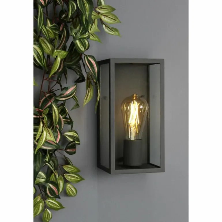 Applique murale d'extérieur Lutec Mirage Anthracite, 1 lumière