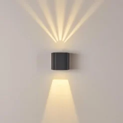 Applique murale d'extérieur Maputo LED Anthracite, 2 lumières