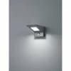Applique murale d'extérieur Trio Nelson LED Anthracite, 1 lumière, Détecteur de mouvement