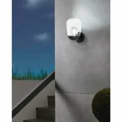 Applique murale d'extérieur Eglo DONATORI Noir, 1 lumière