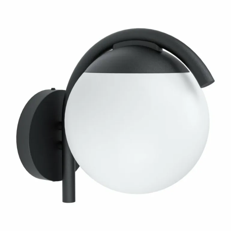 Applique murale d'extérieur Eglo PRATA VECCHIA Noir, 1 lumière