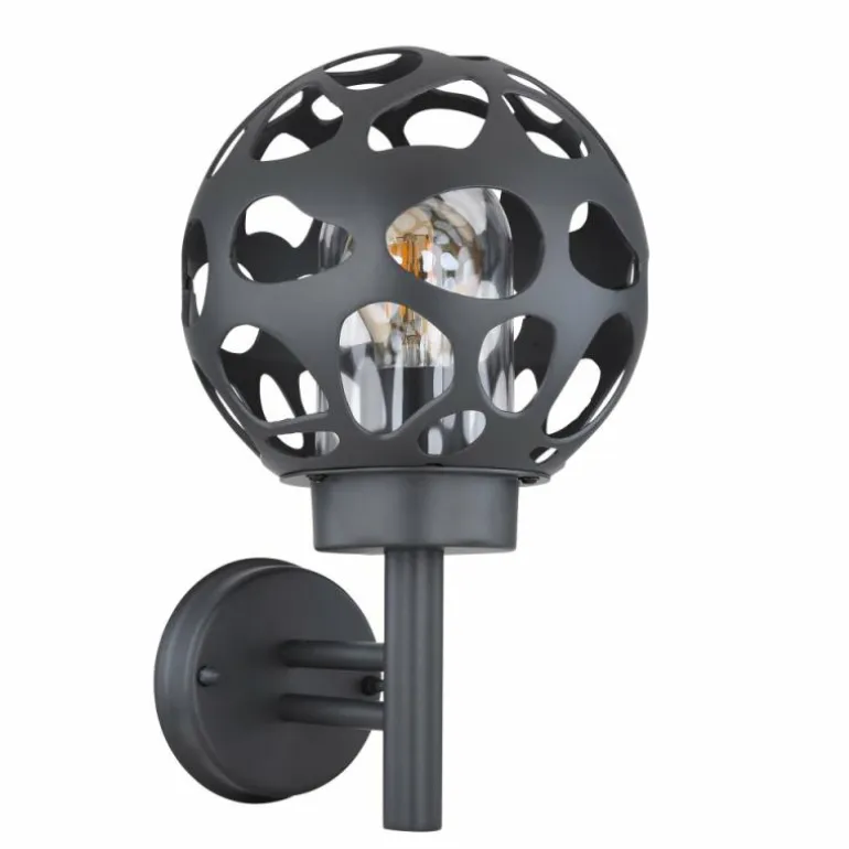 Applique murale d'extérieur Globo HILARIO Anthracite, 1 lumière