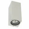 Applique murale d'extérieur KS Verlichting Geo Blanc, 2 lumières