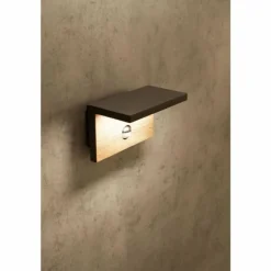 Applique murale d'extérieur Mantra RUKA LED Gris, 1 lumière, Détecteur de mouvement