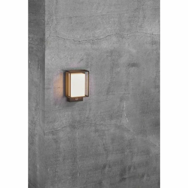 Applique murale d'extérieur Nordlux Nestor LED Noir, 1 lumière, Détecteur de mouvement