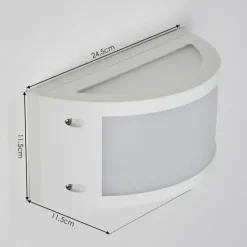 Applique murale d'extérieur Pompeano LED Blanc, 1 lumière