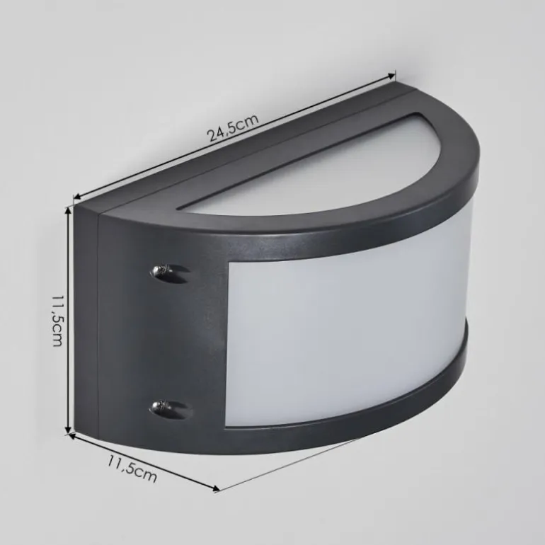 Applique murale d'extérieur Pompeano LED Noir, 1 lumière