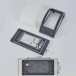Applique murale d'extérieur Pompeano LED Noir, 1 lumière