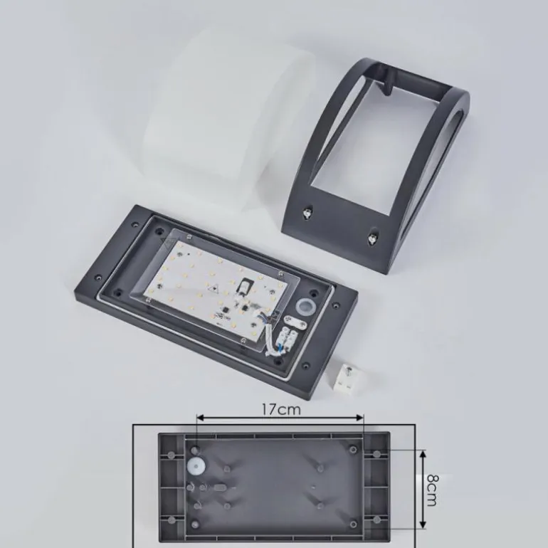 Applique murale d'extérieur Pompeano LED Noir, 1 lumière