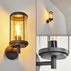 Applique murale d'extérieur Riola Anthracite, 1 lumière