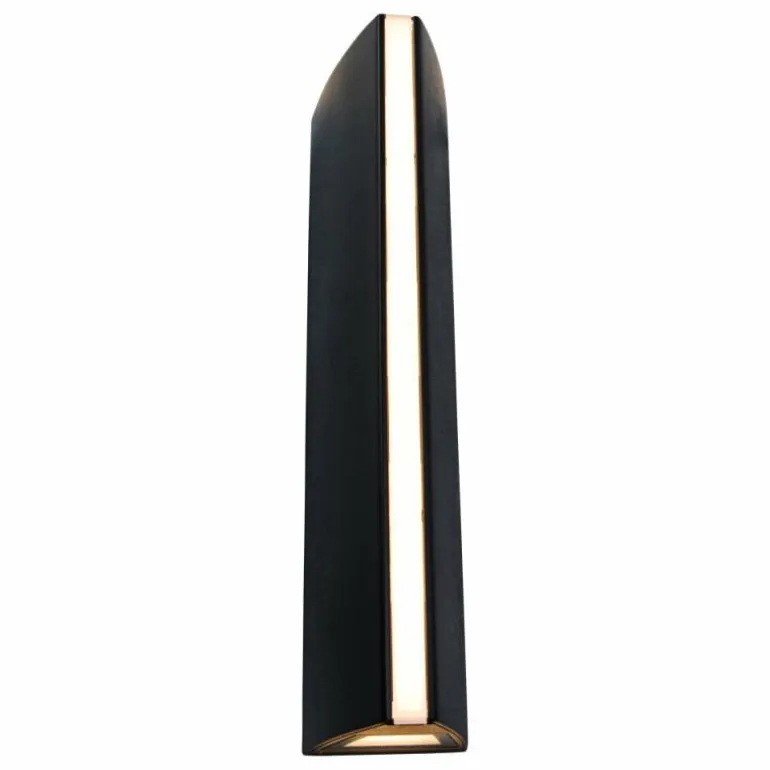 Applique murale d'extérieur Lutec LEO LED Noir, 2 lumières