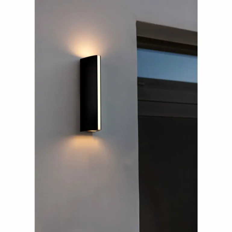 Applique murale d'extérieur Lutec LEO LED Noir, 2 lumières