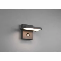 Applique murale d'extérieur Trio Horton LED Anthracite, 1 lumière, Détecteur de mouvement