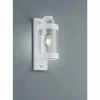 Applique murale d'extérieur Trio Sambesi Blanc, 1 lumière, Détecteur de mouvement