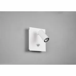 Applique murale d'extérieur Trio Tunga LED Blanc, 1 lumière, Détecteur de mouvement