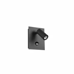 Applique murale d'extérieur Trio Tunga LED Anthracite, 1 lumière, Détecteur de mouvement