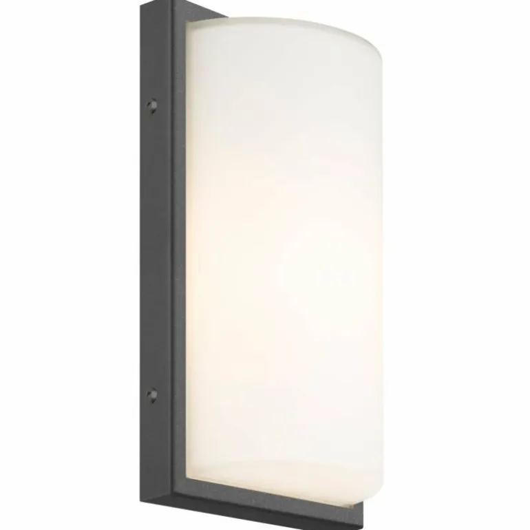 Applique murale d'extérieur LCD 039LEDSEN Noir, 1 lumière, Détecteur de mouvement