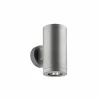 Applique murale d'extérieur LCD 1066LED Argenté, 2 lumières
