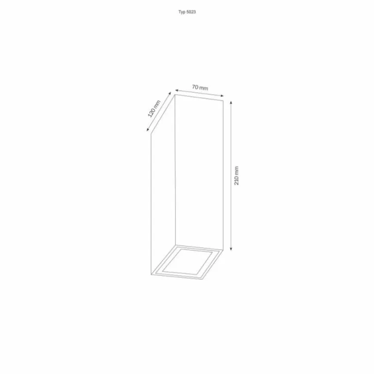 Applique murale d'extérieur LCD 5023 LED Noir, 2 lumières