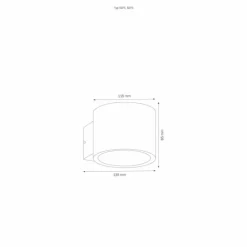 Applique murale d'extérieur LCD 5075 Noir, 1 lumière