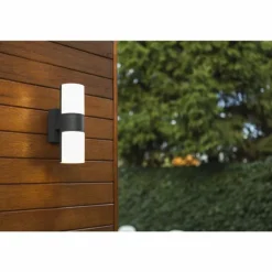 Applique murale d'extérieur Lutec CYRA LED Noir, 2 lumières