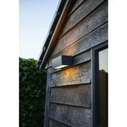 Applique murale d'extérieur Lutec GEMINI LED Anthracite, 2 lumières, Changeur de couleurs