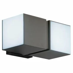Applique murale d'extérieur Lutec CUBA LED Anthracite, 2 lumières