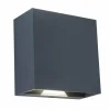 Applique murale d'extérieur Lutec Gemini Beams LED Anthracite, 2 lumières