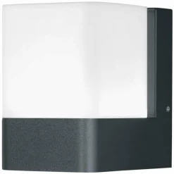 Applique murale d'extérieur LEDVANCE CUBE Gris, 1 lumière, Changeur de couleurs