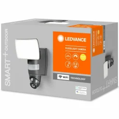 Applique murale d'extérieur LEDVANCE SMART+ Gris, 1 lumière, Détecteur de mouvement