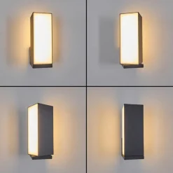 Applique murale d'extérieur Swanek LED Anthracite, 1 lumière