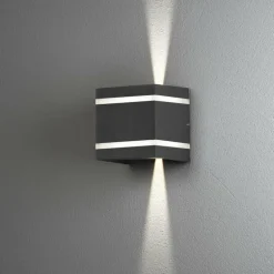 Applique murale d'extérieur Konstsmide Cremona LED Anthracite, 2 lumières
