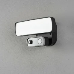 Applique murale d'extérieur Konstsmide Camera-Smart-Light LED Noir, 1 lumière, Détecteur de mouvement