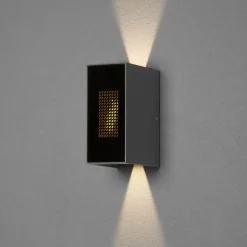 Applique murale d'extérieur Konstsmide Cremona LED Anthracite, 3 lumières, Télécommandes