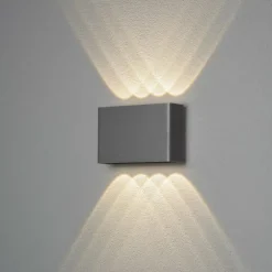 Applique murale d'extérieur Konstsmide Chieri LED Anthracite, 8 lumières