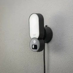 Applique murale d'extérieur Konstsmide Smartlight LED Noir, 1 lumière, Détecteur de mouvement