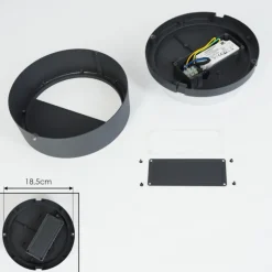 Applique murale d'extérieur Nagap LED Anthracite, Blanc, 1 lumière
