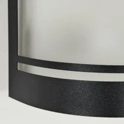 Applique murale d'extérieur Visnum Noir, Blanc, 1 lumière