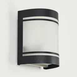 Applique murale d'extérieur Visnum Noir, Blanc, 1 lumière