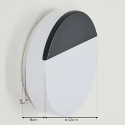 Applique murale d'extérieur Eppeland LED Noir, 1 lumière