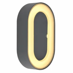Applique murale d'extérieur Globo SURA LED Anthracite, 1 lumière