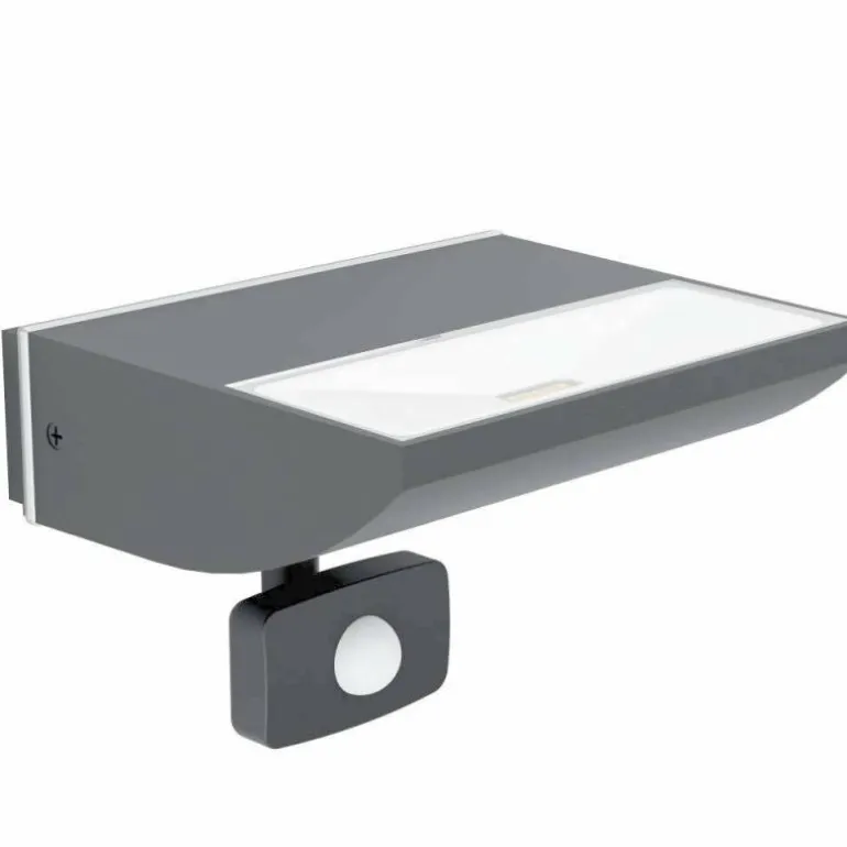 Applique murale d'extérieur Eglo-Leuchten SORRONARO LED Noir, 1 lumière, Détecteur de mouvement